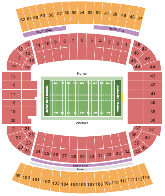 Jordan-Hare Stadium Seating Chart | Jordan-Hare Stadium ...