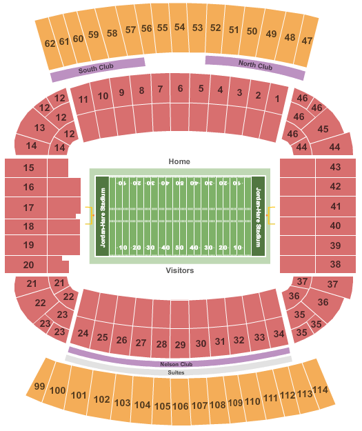 Jordan-Hare Stadium Seating Chart | Stadium | Auburn, Alabama