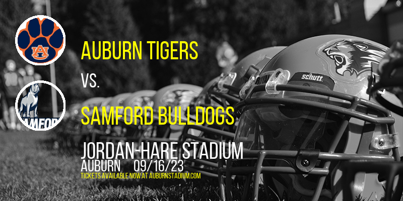 Auburn Tigers vs. Samford Bulldogs at Jordan-Hare Stadium tickets Auburn Tigers vs. Samford Bulldogs at Jordan-Hare Stadium